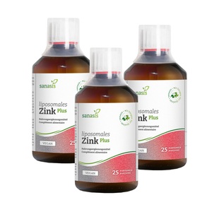 Sanasis AG, Sanasis Zink Plus liposomal 3 x 250 ml, Sanasis Zink Plus liposomal 3 x 250 ml