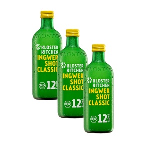 Shoppingplus, Kloster Kitchen Ingwer Shot Classic Bio 3 x 360 ml, Kloster Kitchen Ingwer Shot Classic Bio 3 x 360 ml