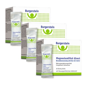 Ebi-Pharm AG, BURGERSTEIN Magnesiumvital direct Stick 3x 30 Stück, BURGERSTEIN Magnesiumvital direct Stick 3x 30 Stück