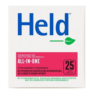 undefined, HELD Geschirrspül Tabs All One Zitrone 24 Wascheinheiten