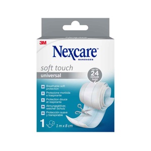 3M Nexcare, 3M Nexcare Soft Touch universal Band 1mx8cm (1 Stk), 3M Nexcare Soft Touch universal Band 1mx8cm (1 Stk)