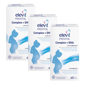 Bayer (Schweiz) AG, Elevit Provital DHA Kapseln 3x 60 Stück, Elevit Provital Complex + DHA Kapseln 3x 60 Stück