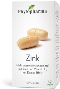 Phytopharma SA, Phytopharma Zink 100 Tabletten, Phytopharma Zink