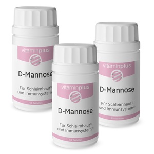 Vitaminplus, Vitaminplus D-Mannose Tabletten 3x 60 Stück, Vitaminplus D-Mannose Tabletten 3x 60 Stück
