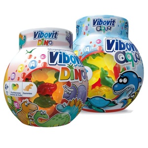 Mepha Pharma AG, VIBOVIT aqua + Dino Fruchtgummis Dose 2x 50 Stück, VIBOVIT aqua + Dino Fruchtgummis Dose 2x 50 Stück