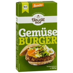 Bauckhof, Bauckhof Gemüse Burger (160g), Bauckhof Gemüse Burger 160 g