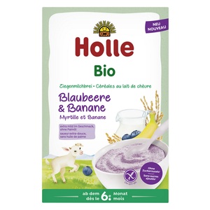 Holle, Holle Milchbrei Ziegenmilch Blaubeere und Banane Bio (200g), Holle Milchbrei Ziegenmilch Blaubeere und Banane Bio (200g)