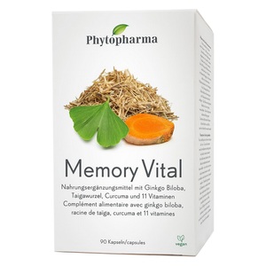 Phytopharma, Phytopharma Memory Vital Kapseln (90 Stk), Phytopharma Memory Vital Kapseln (90 Stk)