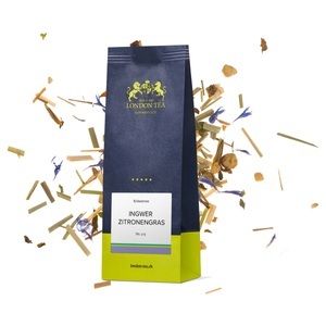 London Tea, Ingwer-Zitronengras Nr. 175 / 50g, DIXA Hirsespreu BIO 1 kg