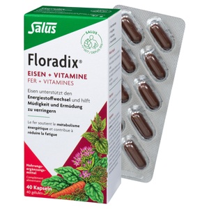 Salus, Salus Eisen + Vitamine Kaps (neu) (40 Stück), Floradix Eisen + Vitamine Kapseln (40 Stk)