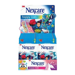 3M Schweiz GmbH, 3M NEXCARE Kinderpflaster Happy Kids Cool Display 12 Stück, 3M Nexcare Display Kinderpflaster Happy Kids Cool 12 Stück
