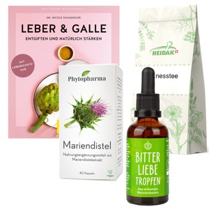 Welldro AG, Leber Gesundheits-Paket, Leber Gesundheits-Paket mit Buch
