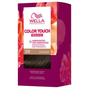 Wella, CT - Fresh Up Kit Pure Naturals 3/0 Dark Brown, Wella Professionals Color Touch Fresh-Up Kits 3/0 Dark Brown 130ml