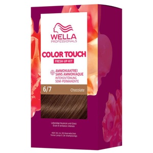 Wella, CT - Fresh Up Kit Pure Naturals 6/7 Chocolate, Wella Professionals Color Touch Fresh-Up Kits 6/7 Chocolate 130ml