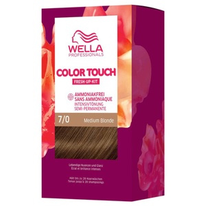 Wella, CT - Fresh Up Kit Pure Naturals 7/0 Medium Blonde, Wella Professionals Color Touch Fresh-Up Kits 7/0 Medium Blonde 130ml
