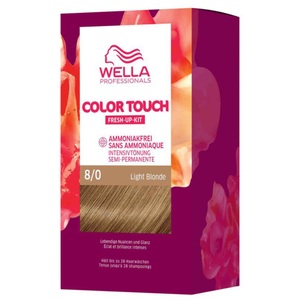 Wella, CT - Fresh Up Kit Pure Naturals 8/0 Light Blonde, Wella Professionals Color Touch Fresh-Up Kits 8/0 Light Blonde 130ml