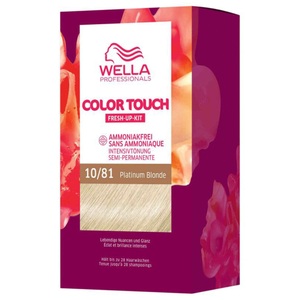 Wella, CT - Fresh Up Kit Pure Naturals 10/81 Platinum Blonde, Wella Professionals Color Touch Fresh-Up Kits 10/81 Platinum Blonde 130ml