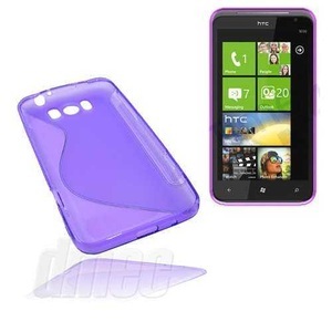 Nachbau / NoName Design GEL Case (S-Curve) für HTC Titan, lila/violett (Solange Vorrat)