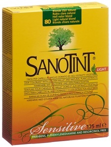 SANOTINT, SANOTINT SENSITIVE Light Haarfarbe 80 hell naturblond (1 Stück), Sanotint Sensitive Haarfarbe 80 hellnaturblond