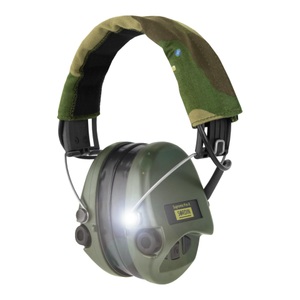Sordin, Sordin Supreme Pro X LED mit Camo-Band und Gelkissen - Grüne Cups, Sordin Supreme Pro X LED mit Camo-Band und Gelkissen - Grüne Cups