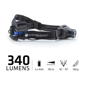 Suprabeam, Suprabeam V3air Stirnlampe 340 lm, V3air Stirnlampe