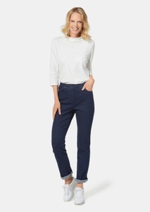 Goldner Fashion, Stretchbequeme Thermo-Jeans LOUISA mit kuscheliger Innenseite - dunkelblau - Gr. 54 von Goldner Fashion, Thermohose - marine - Gr. 54 von Goldner Fashion