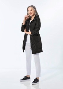 Goldner Fashion, Leichtparka - schwarz - Gr. 42 von Goldner Fashion, Trendiger leichter Regen Parka aus funktionalem Material - schwarz - Gr. 42 von Goldner Fashion