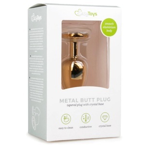 EasyToys, Metal Plug Small, Easytoys Metal Plug Small Anal Plug, Gold - Amorana