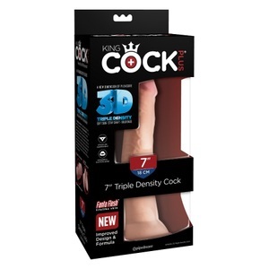 Pipedream, Triple Density Cock, King-cock Triple Density Cock Realistischer Dildo, Anfängergeeignet, Nude - Amorana