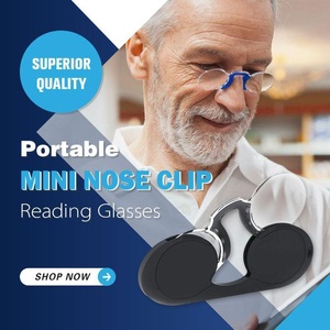 undefined, Isfriday Portable Mini Nose Clip Reading Glasses Men Women Mini Keychain Magnifying Presbyopic Rimless Readers Spectacles, Isfriday Portable Mini Nose Clip Reading Glasses Men Women Mini Keychain Magnifying Presbyopic Rimless Readers Spectacles