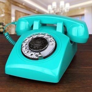 Comprar Teléfono azul, Teléfonos de oficina en casa con dial giratorio  clásico con cable Teléfono antiguo vintage de 1930 Teléfono fijo de moda  antigua en línea, Comparación de precios