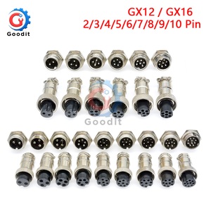 undefined, 1set GX12 GX16 2/3/4/5/6/7/8/9/10 Pin Male+Female 12mm 16mm Circular Aviation Socket Plug Wire Panel Connector with Plastic Cap, 1set GX12 GX16 2/3/4/5/6/7/8/9/10 Pin Male+Female 12mm 16mm Circular Aviation Socket Plug Wire Panel Connector with Plastic Cap