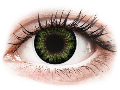 Maxvue Vision, ColourVUE BigEyes Party Green - ohne Stärke (2 Linsen), 