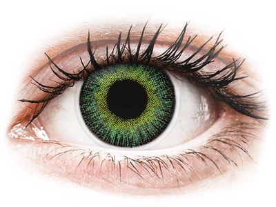 Maxvue Vision, ColourVUE Fusion Green Yellow - mit Stärke (2 Linsen), ColourVUE Fusion Yellow Green 2 Drei-Monatslinsen | Kontaktlinsen