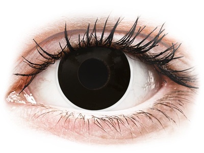 Maxvue Vision, ColourVUE Crazy Lens - Blackout - Tageslinsen ohne Stärke (2 Linsen), 