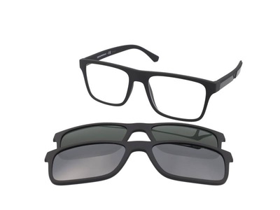 Emporio Armani, Emporio Armani Sonnenbrillen EA4115 With Clip-On 58011W, Emporio Armani EA 4115 58011W 54 (sonnenclip)