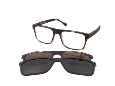 Emporio Armani, Emporio Armani Sonnenbrillen EA4115 With Clip-On 58021W, Emporio Armani EA 4115 58021W 54 (sonnenclip)