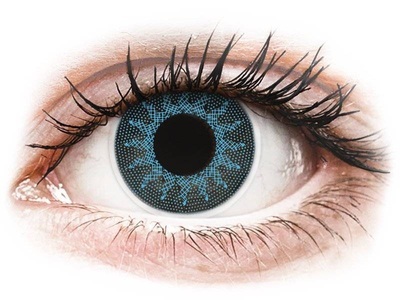 Maxvue Vision, ColourVUE Crazy Lens - Solar Blue - ohne Stärke (2 Linsen), 