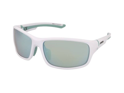 Alpina, Alpina Lyron S Brille white matt-pistachio/emerald mirror 2020 Sonnenbrillen, ALPINA Damen Sportbrille Lyron S weiss