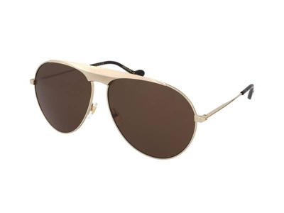 Gucci, Pilotensonnenbrille Mit Etui Damen Gold ONE SIZE, Gucci Sonnenbrillen GG0908S 001