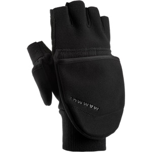Mammut, Mammut Alnasca Fingerhandschuhe, Mammut Fausthandschuh mit abklappbaren Fingerkuppen Shelter Glove schwarz 10