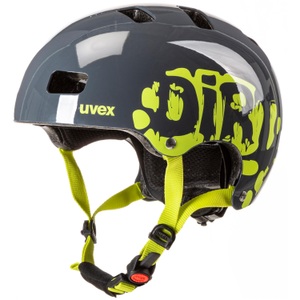 Uvex, Uvex Kinder-Fahrradhelm KIDS 3 DIRTBIKE in anthrazit/lime in Gr. 55-58, uvex sports Kinder-Radhelm