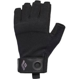 Black Diamond, Black Diamond Crag Halbfinger Handschuhe Herren black 2020 S Klettersteighandschuhe, Black Diamond Crag Half Finger Gloves - Kletterhandschuhe Black S