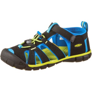 Keen, Keen Seacamp II CNX Outdoorsandalen Jungen, KEEN Unisex Trekkingsandalen C Seacamp II CNX, Schwarz, aus Polyester