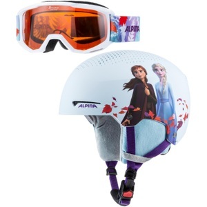 Alpina, Alpina Zupo Disney Wintersport Helm eisblau, Alpina Zupo Disney Set Skihelm - Frozen II (Grösse: 51-55)
