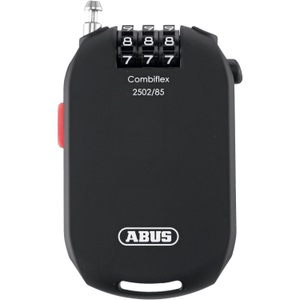 ABUS, ABUS Kabelschloss Schwarz Zahlenschloss, ABUS Combiflex Pro 2502 Roll-Kabelschloss stark Zahlen schwarz 2022 Veloschlösser