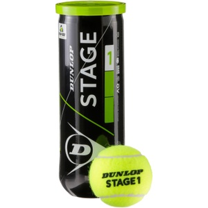 Dunlop, Dunlop STAGE 1 GREEN Tennisball Kinder, Dunlop Mini Tennis (Stage 1) 3er Dose