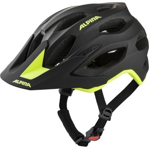 Alpina, Carapax 2.0 Velohelm, Alpina Carapax 2.0 Velohelm - black-neon yellow matt (Grösse: 52-57)