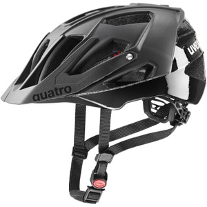 Uvex, Uvex Quatro CC Velohelm - All Black Mat, Uvex Quatro CC Velohelm - All Black Mat (Grösse: 56-61)