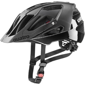 Uvex, Uvex quatro cc Fahrradhelm, Uvex Quatro CC Velohelm - All Black Mat (Grösse: 52-57)